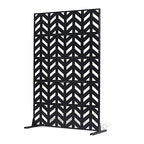 VEVOR Metal Privacy Screen, Outdoor Privacy Screens 5-Panel, Freestanding - Image 11