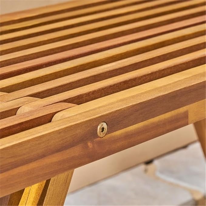 Christopher Knight Home Esme Outdoor Acacia Wood Bench, Teak Finish - Image 9
