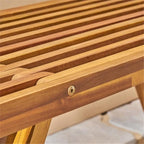 Christopher Knight Home Esme Outdoor Acacia Wood Bench, Teak Finish - Image 9