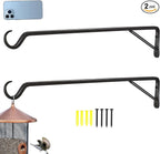 2 Pack Extra Long 23 Inch Heavy-Duty Rust-Resistant Solid Steel Plant Hangers by YELOKIE