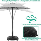 Umbrella Base with Wheels, Umbrella Stand Base Heavy Duty 100lb Windproof - Image 6