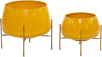 Deco 79 Metal Indoor Outdoor Planter Small Planter Pot - Image 3