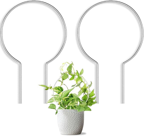 2 Pack Round Plant Trellis for Potted Plants Indoor Outdoor, Acrylic Small by Unknown