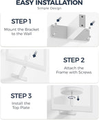 Bamworld White Plant Stand Indoor, Plant Hanger Wall Planters - Image 4