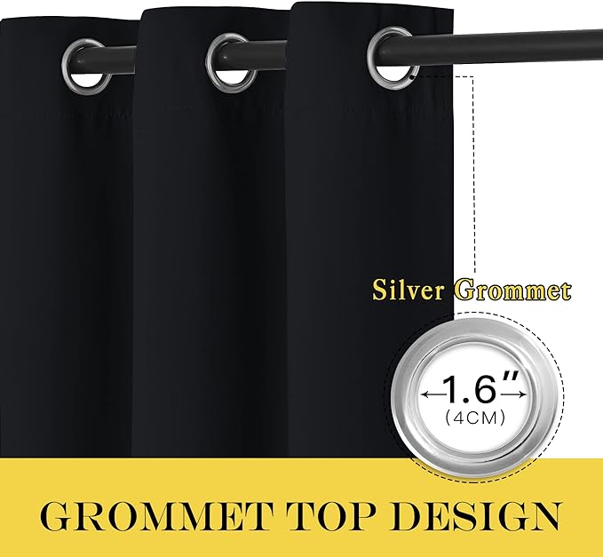 NICETOWN Blackout Sliding Glass Door Curtain - Image 2