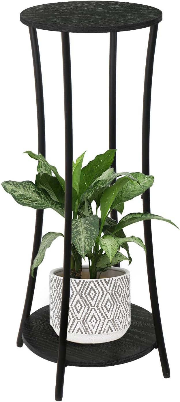 YINMIT Plant Stand Indoor, Round Potted Holder Rack, Flower Pot Stand Shelf by YINMIT