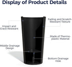 23.6" Tall Outdoor Planters Set of 2, Large Planters - Image 3