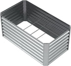4X2X2ft Galvanized Raised Garden Bed, Outdoor Planter Box Metal Patio Kit - Image 9