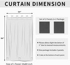 Easy-Going Outdoor Patio Curtains Detachable Tab Top Windproof Weatherproof - Image 6