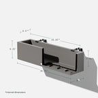 Veradek Block Series Railing Planter - Image 2
