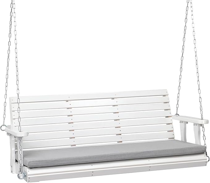 VINGLI Heavy Duty 880 LBS Patio Wooden Porch Swing Outdoor by VINGLI