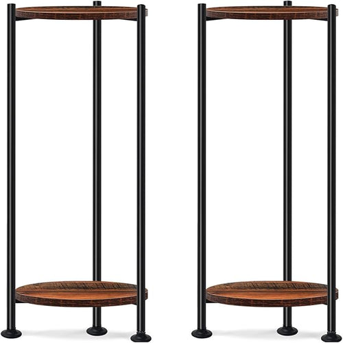 2-Pack Plant Stand Indoor Outdoor, Heavy Duty Indoor Plant Shelf, 2 Tier Flower by Lilybud--lily