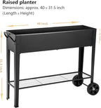 Piksedo Raised Garden Bed, Elevated Planter Metal Plant Box - Image 2