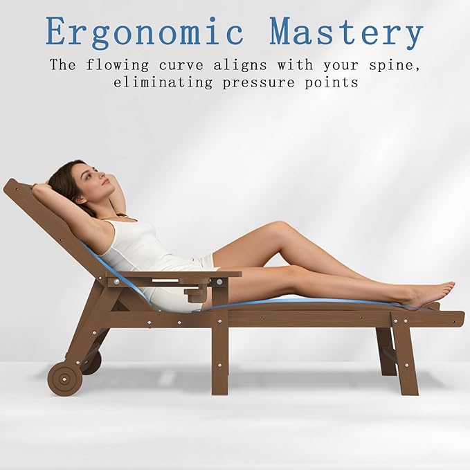 Patio Chaise Lounge Chair, Oversized Lounge Chair Outdoor - Image 5