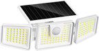 INCX Solar Motion Sensor Lights Outdoor, 3 Heads Security Lights Solar Powered by INCX