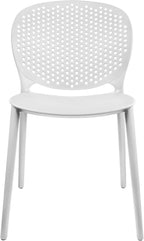 2xhome Set of 3 Patio Dining Chairs | Modern Stackable Outdoor Pool Side Chair - Image 6