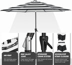 Tempera Patio Market Outdoor Table Umbrella - Image 4