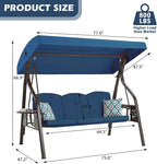 3-Seat Outdoor Porch Swing - Image 7