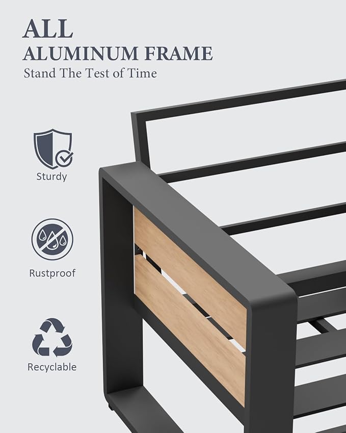 ZANDOR Aluminum Outdoor Patio Furniture - Image 5