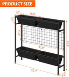 OYEAL Raised Garden Bed 32" Tall Elevated Planter Boxes - Image 2