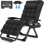 Suteck Oversized Zero Gravity Chair, 29In XL Lounge Chair w/Removable by Suteck
