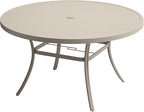 VICLLAX 60" Outdoor Round Patio Table by HOME