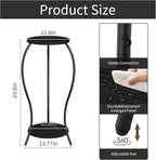 Plant Stand Indoor, 2 Tier Round Tall Plant Stand, Flower Pot Stand, Plant - Image 3