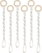 6 Pack Adjustable Macrame Plant Hanger Extenders Connectable Rope Hanging Plant by SUMERSHA