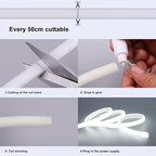 AC 110V COB LED Strip Lights Outdoor Waterproof 65.6ft, 6000K Cool White Super - Image 7