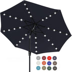 ABCCANOPY Durable Solar Led Patio Umbrellas by ABCCANOPY