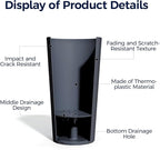 23.6" Tall Outdoor Planters Set of 2, Large Planters - Image 2