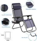 Zero Gravity Chair Patio Lounge Chairs Lounge Patio Chairs 2 Pack Adjustable - Image 7