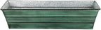 Achla Designs Galvanized Window Flower Box Planter-Green-Small by ACHLADesignsHomeGarden