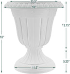 Arcadia Garden Products PL00CP Classic Traditional Plastic Urn Planter - Image 6