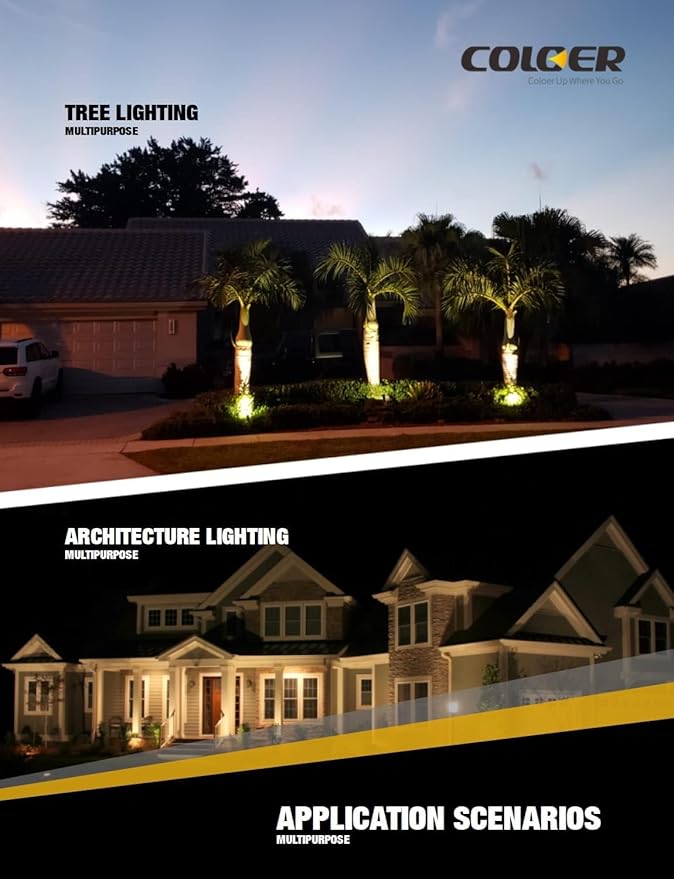 COLOER Brass Low Voltage Landscape Spotlight 1-Pack - Image 7