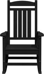 KINGYES Outdoor Rocking Chair Set of 4, High Density Polyethylene Patio Rocking - Image 10