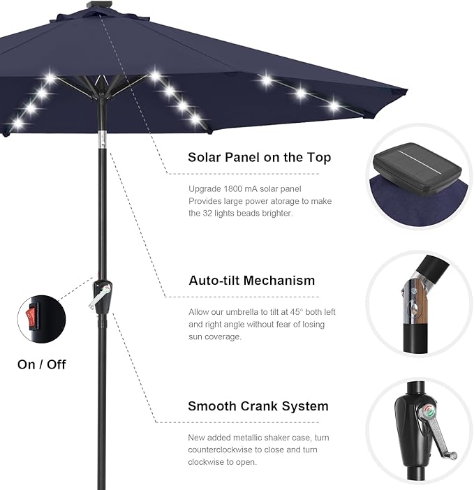 ABCCANOPY Durable Solar Led Patio Umbrellas - Image 7