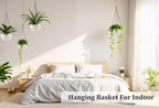Hanging Planters for Indoor Outdoor Plants 8 and 10 Inch, 4 Packs Hanging - Image 4
