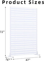 Casaphoria 72" H x 47" W Metal Privacy Screen, Outdoor Freestanding Decorative - Image 7
