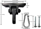 Heavy Duty Black Swing Hangers Screws Bolts Included Over 5000 lb Capacity - Image 3