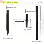 8.25" Reinforced ABS Plastic Solar Ground Spikes - Image 5