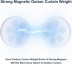 3LB Heavy Duty Outdoor Curtain Weights, Strong Magnetic Gazebo Curtain Weights - Image 3
