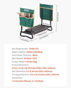 VEVOR Garden Kneeler and Seat, 330 lbs Load Capacity, Foldable Garden Stool - Image 3