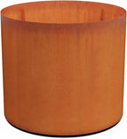 PLANTERCRAFT Corten Steel Metal Planter Box, Round Sizes, Modern Garden Steel by Plantercraft