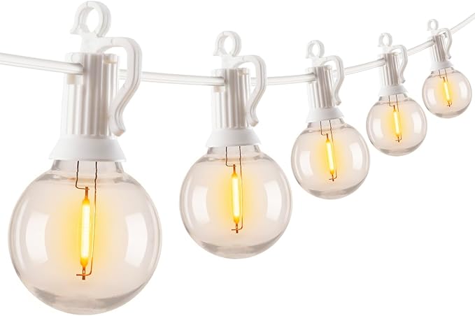 Brightown Outdoor String Lights, 50FT 25 G40 Bulbs Shatterproof Patio Lights by Brightown