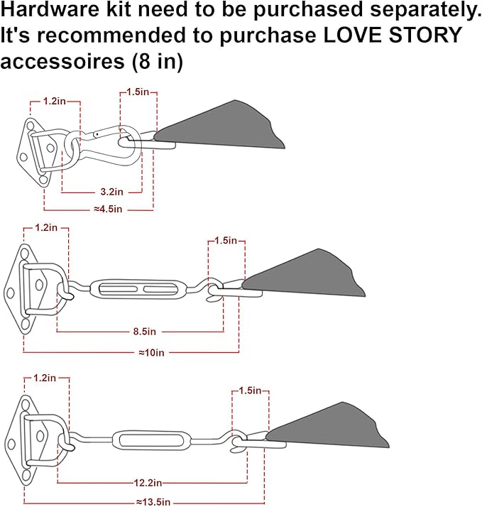 LOVE STORY Custom Size 16'x18' Turquoise Blue Sun Shade Sail Rectangle UV Block - Image 3