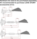 LOVE STORY 16' x 16' x 22' Right Triangle Brown Sun Shade Sail Canopy UV Block - Image 3