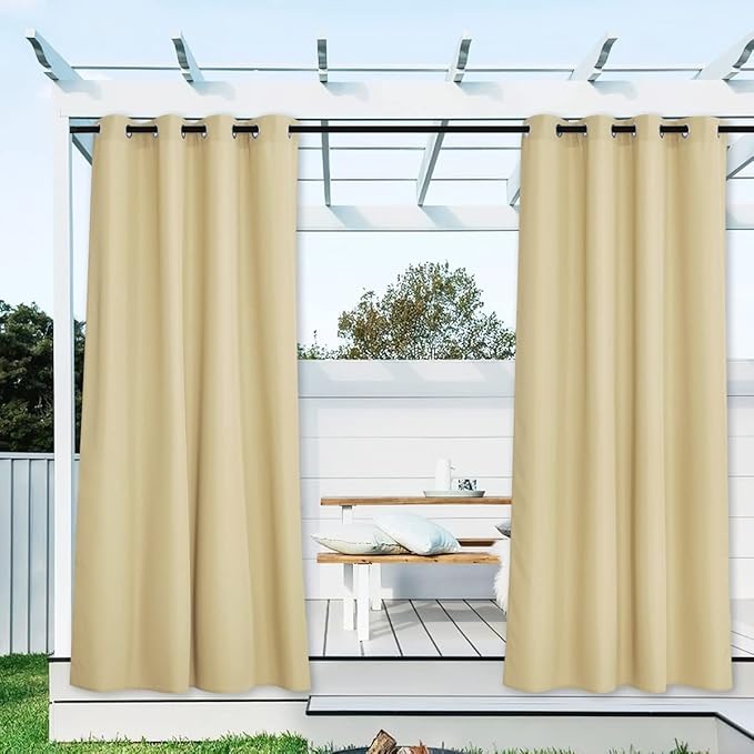 NICETOWN 2 Panels Outdoor Curtains by NICETOWN