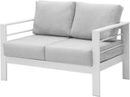 Wisteria Lane Patio Furniture Aluminum Loveseat, All-Weather Outdoor 2 Seats by WisteriaLane