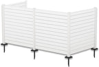Kozyard 50" W x 48" H Outdoor Privacy Screens Aluminum Post, Air Conditioner by Kozyard